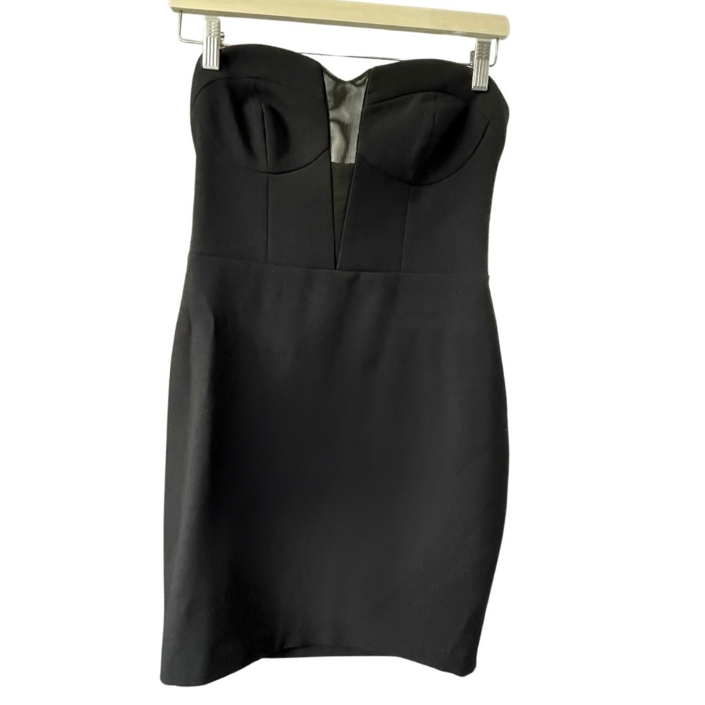 LIKELY Mesh-Accented Bodice Dress